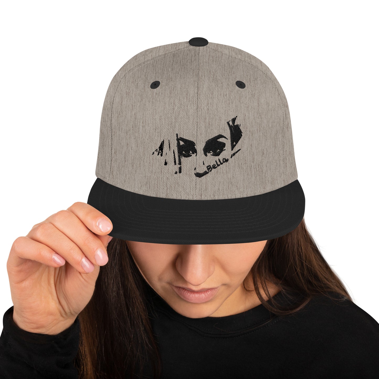 bella black & white Snapback