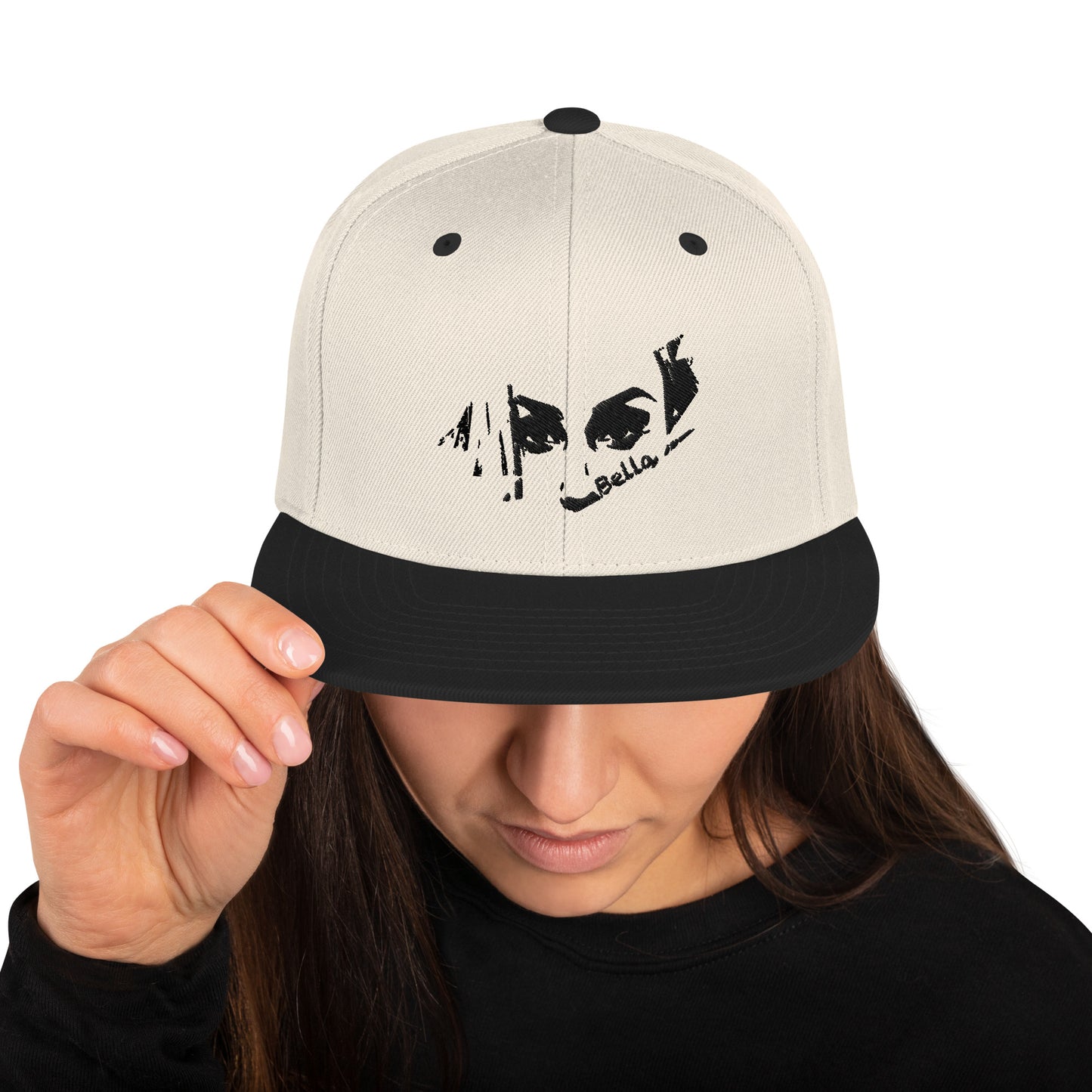 bella black & white Snapback