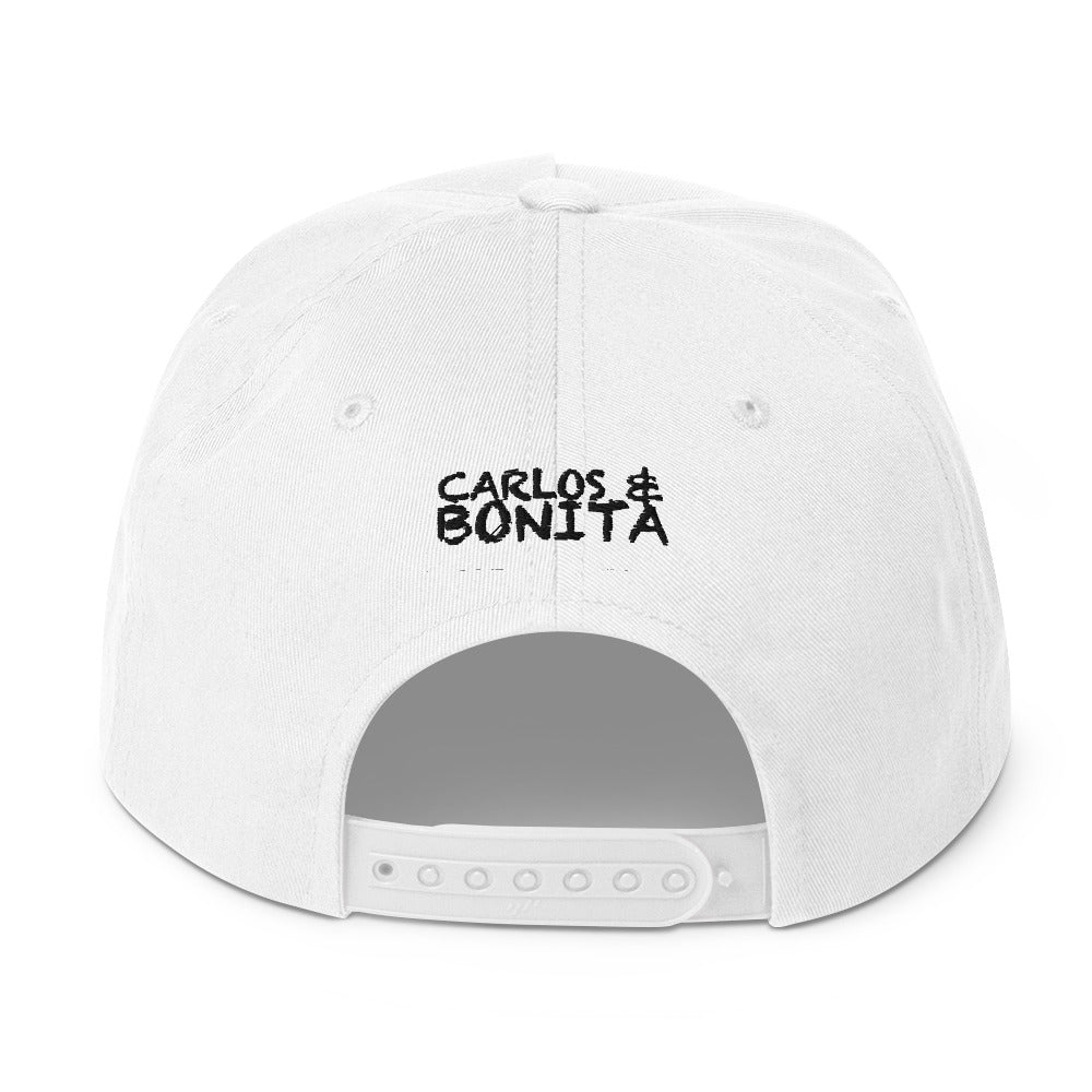 bella black & white cap