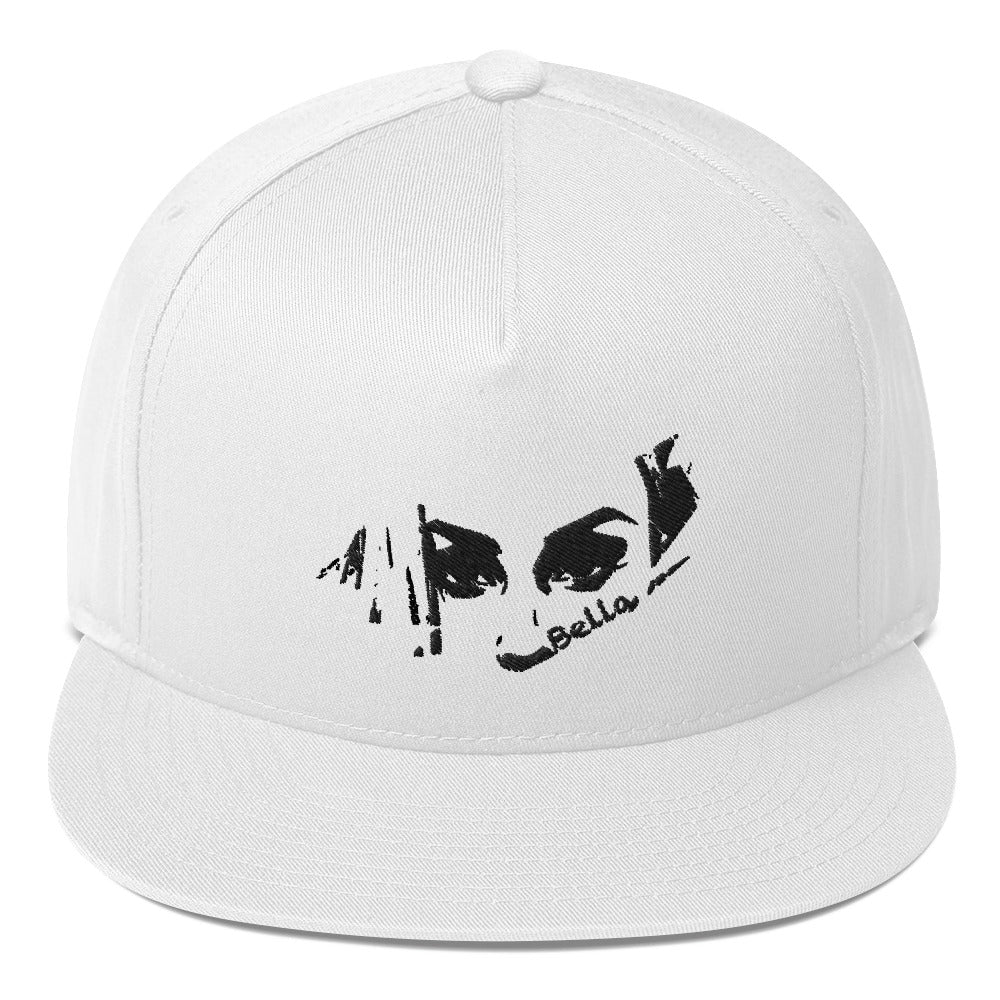 bella black & white cap