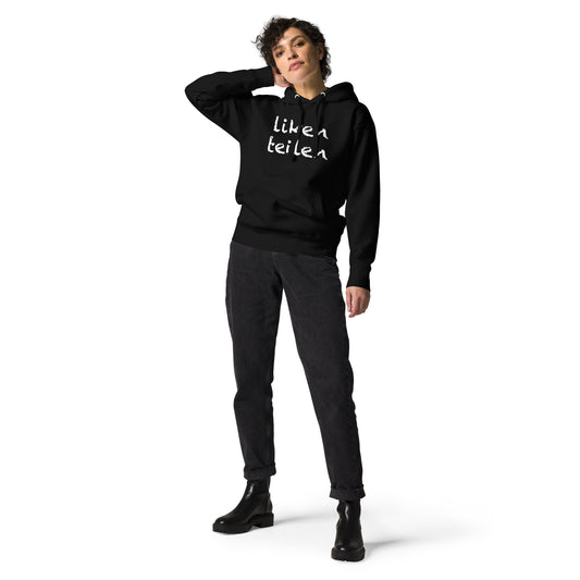 Unisex Hoodie "liken teilen"