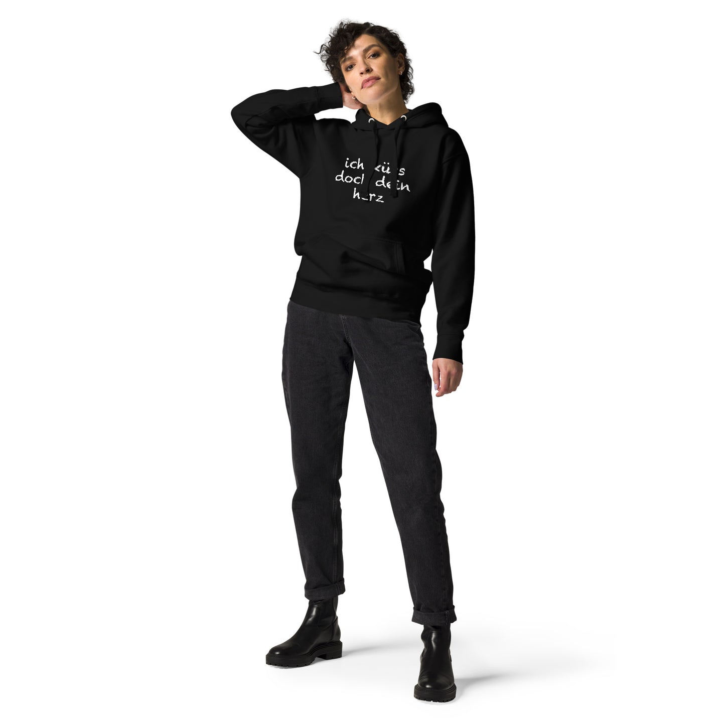 Unisex Hoodie "ich küss doch dein Herz"