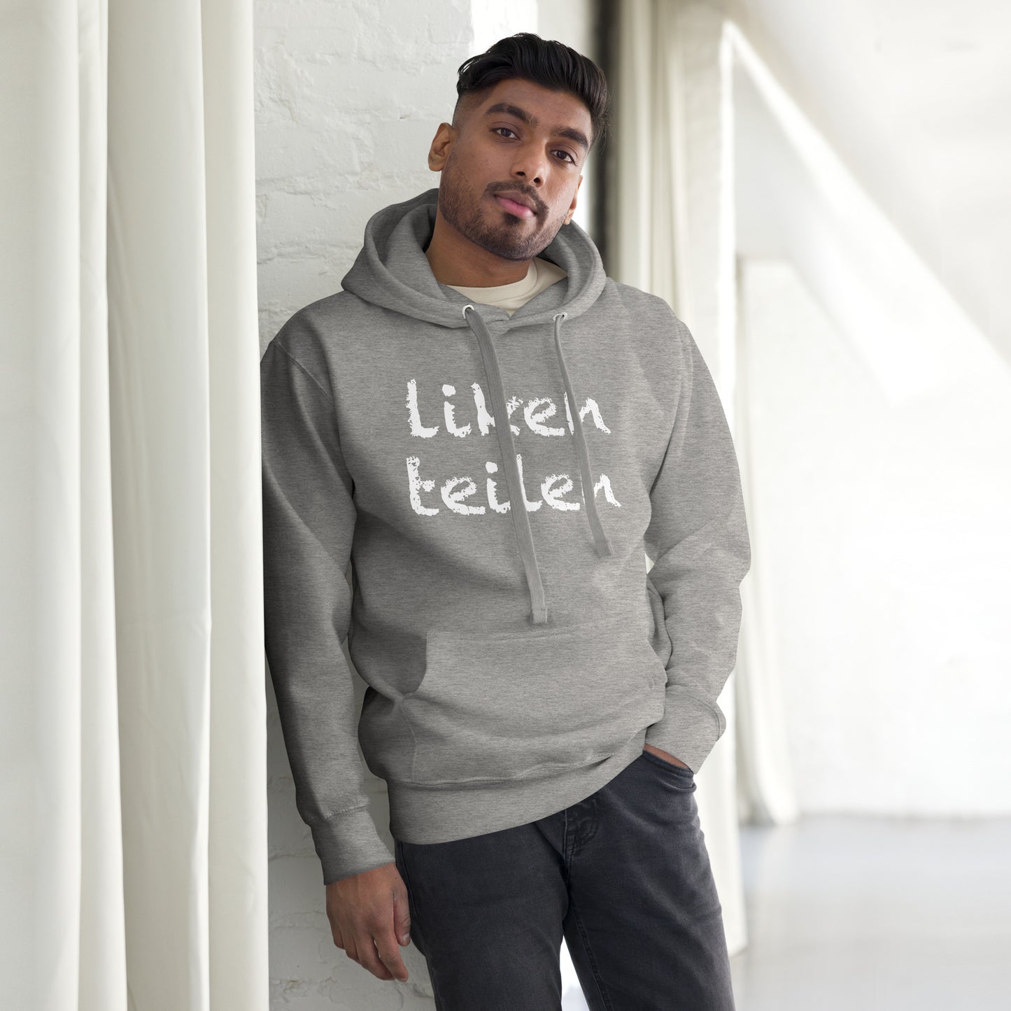 Unisex Hoodie "liken teilen"