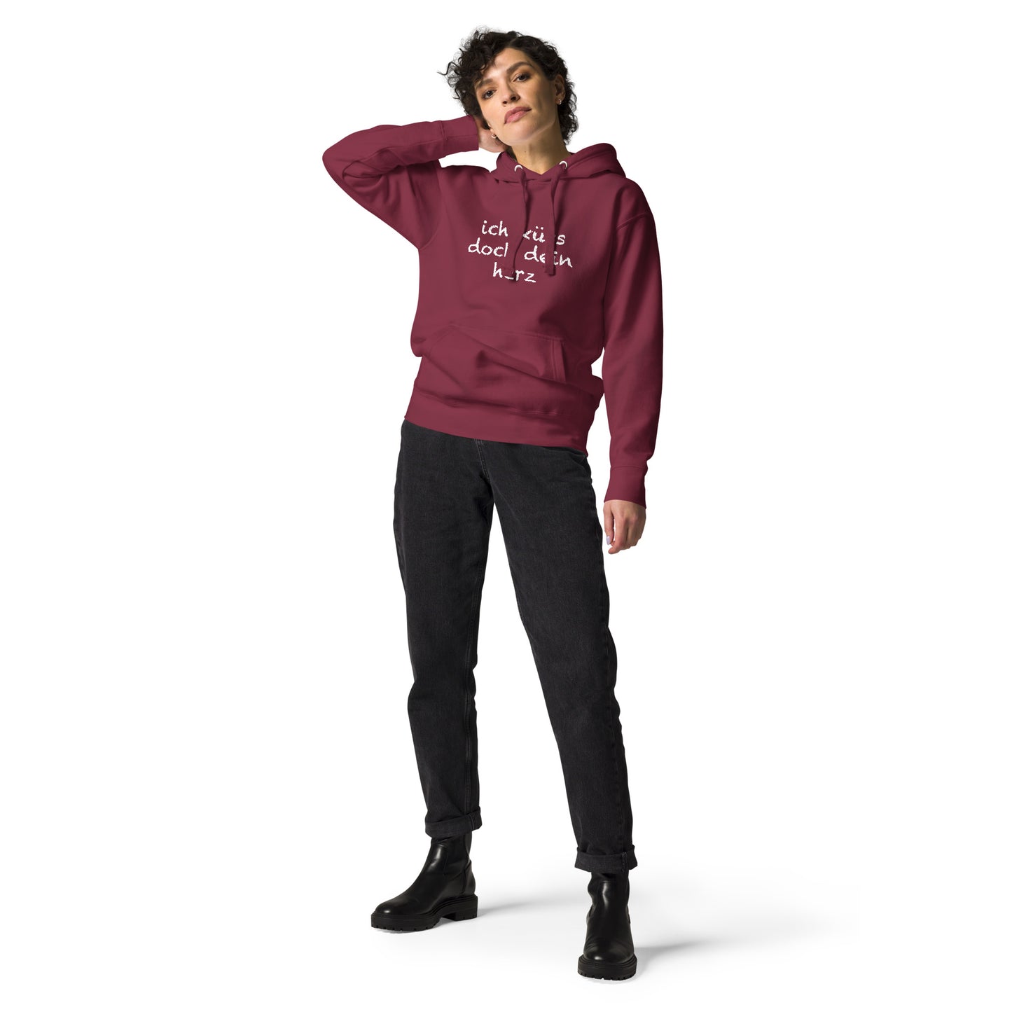 Unisex Hoodie "ich küss doch dein Herz"