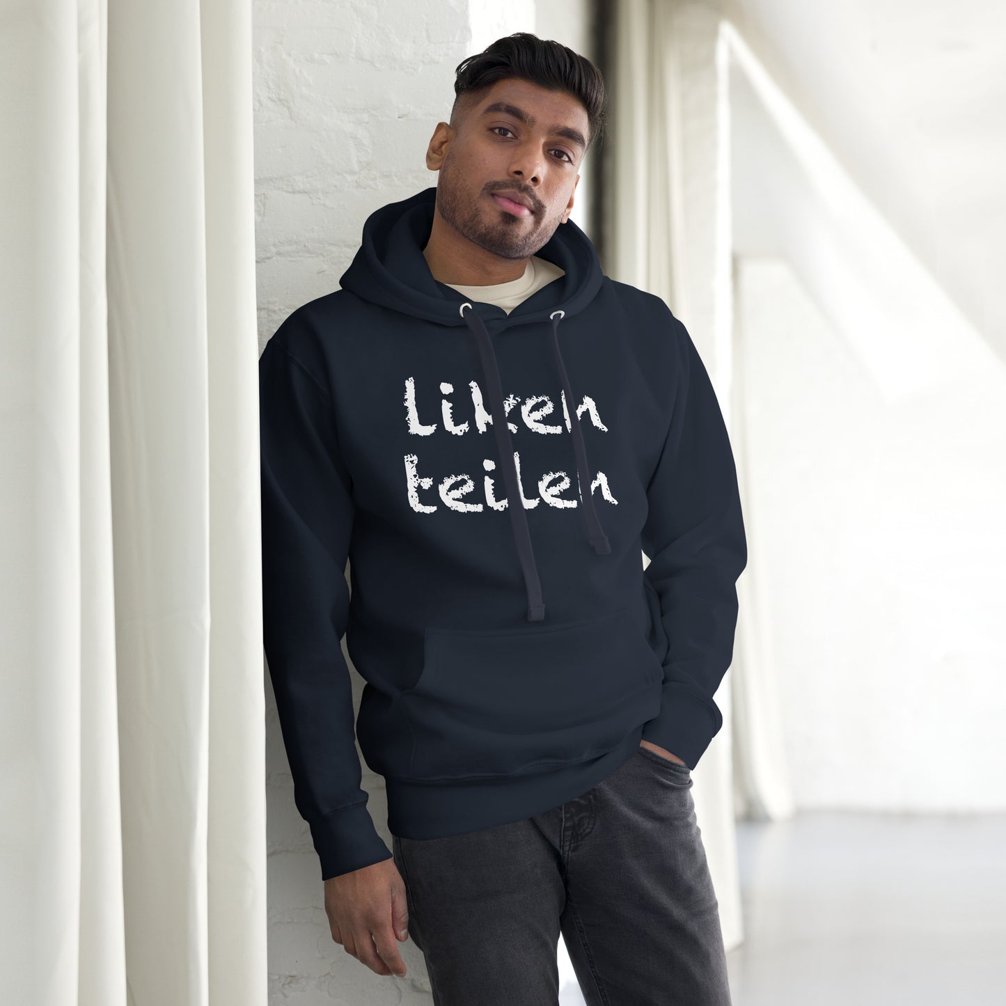 Unisex Hoodie "liken teilen"