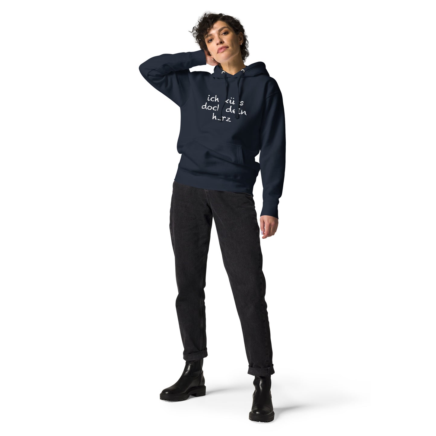 Unisex Hoodie "ich küss doch dein Herz"