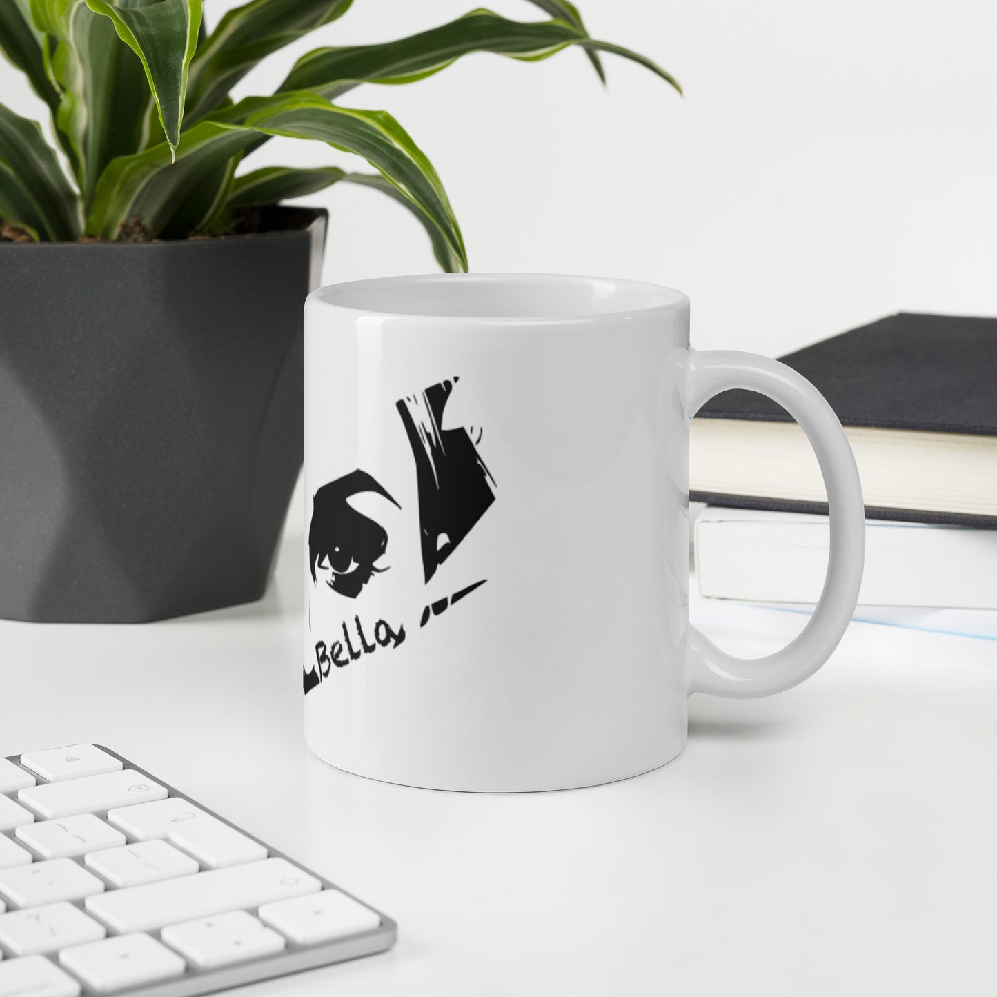 bella black & white Tasse