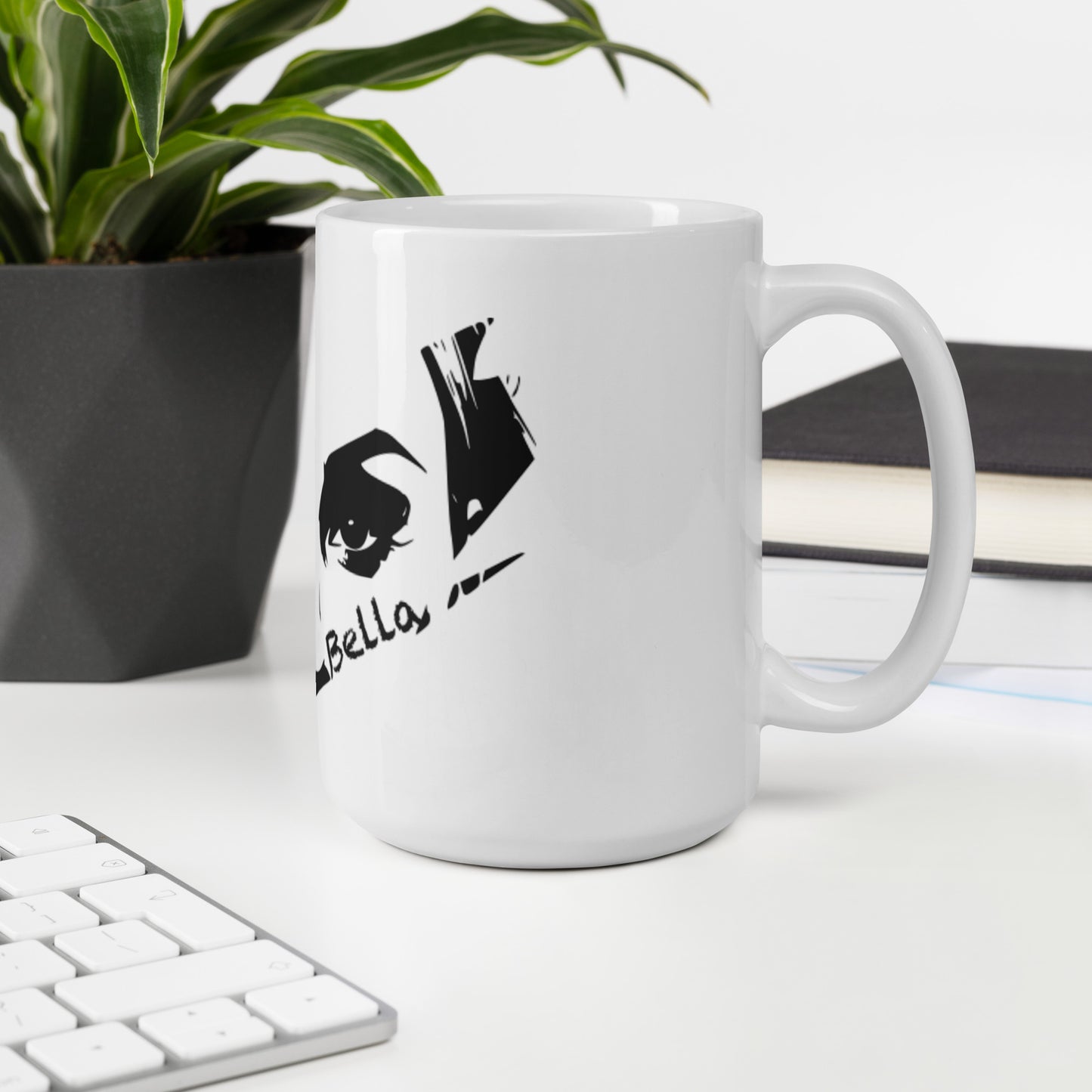 bella black & white Tasse